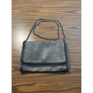 Cato grey envelope clutch with removable chain strap